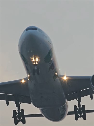 Eva Air Airbus A330 Lands at Manila International Airport