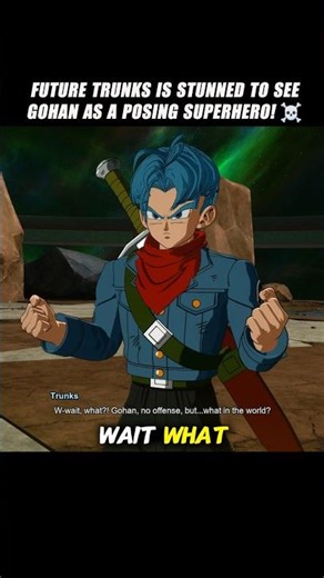 Future Trunks Is Stunned To See Gohan As A Posing Superhero! 🤯 #crashout #futuretrunks #sparkingzero