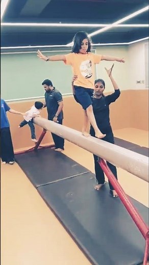 Gymnastics Balance Beam Basics | Warm-Up Routine for Kids #fitnesswithpatil