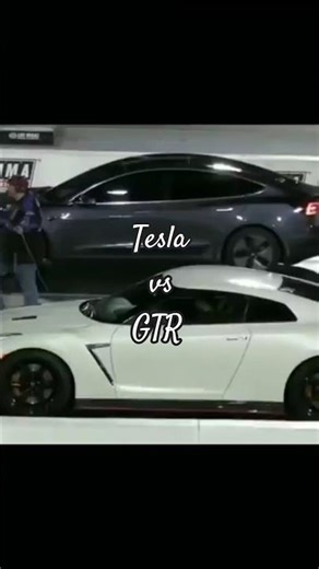 Tesla vs GTR #speed #tesla #gtr #vs #jdm #eletriccars #cars