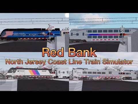Railfanning near Red Bank - Roblox North Jersey Coast Line Train Simulator