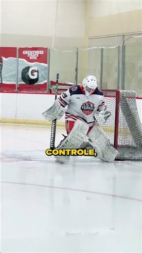 Why do hockey goalies scratch the ground near the goal?