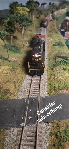 running my Western Maryland GP9 on Dave Trone's HO scale layout #hoscale #modeltrains