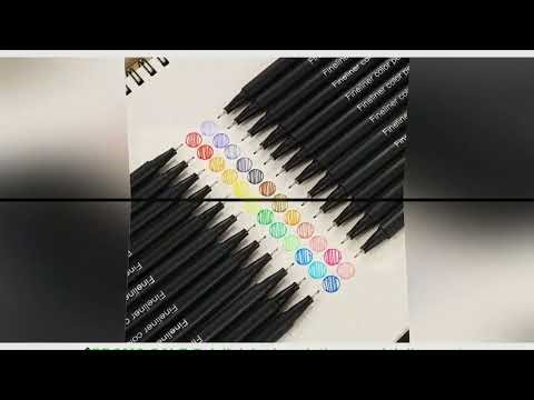12/24/36/48/60 Fineliner Color Pen Set Ink Colored 0.4mm Liner Brush Micron for Caligraphy Graffiti