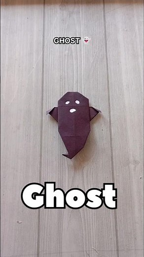 GHOST ORIGAMI TUTORIAL|HAPPY HALLOWEEN|EASY GHOST PAPERCRAFT STEP BY STEP FOLDING|ARTWORK