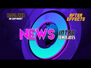 after effects template free for Broadcast news intro