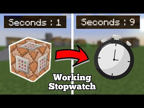 How to Make a Working Stopwatch in Minecraft | Commands Block Tutorial 2024