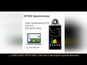 HP330 spectrometer light Color temperature meter lx CCT CRI test
