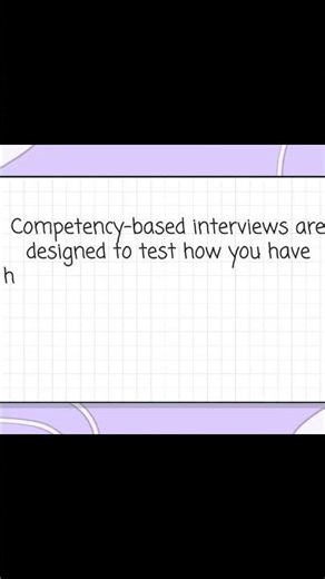 What is Competency Based Interview?