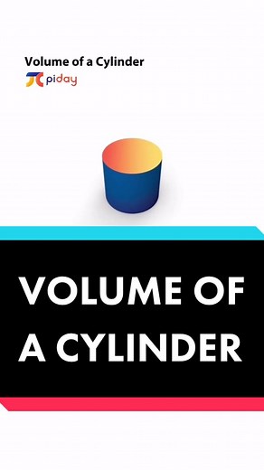 Here’s the formula for volume of a cylinder! Link in bio for more. #pi #piday #formula #math #mathhelp #mometrix #fyp #stepbystep #cylinder