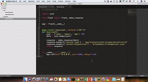 利用python语言和flask框架来做文件流下载