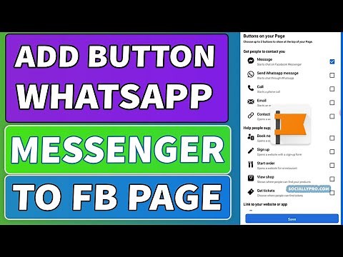 How to Add WhatsApp or Messenger Button to Facebook Page