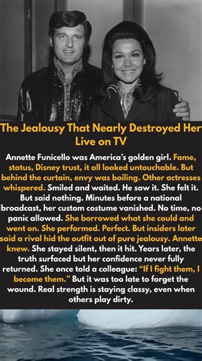 The Jealousy That Nearly Destroyed Her Live on TV #annettefunicello #celebritylife #hollywood