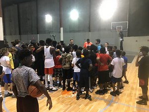 A Kid and a Love for a Big Orange Ball