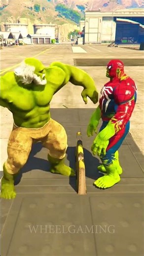 Hulk vs super hulk in #gta #shorts #short