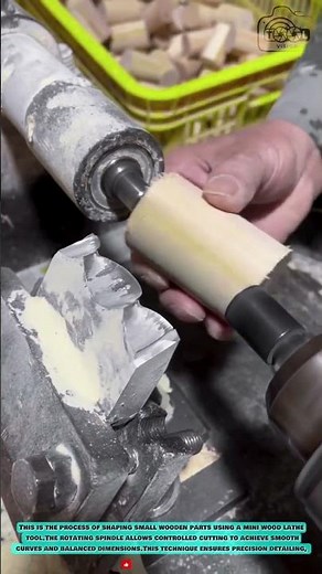 Mini-Drehbank: Technik zum Formen kleiner Holzteile #tool #tools