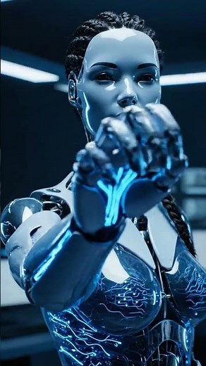 Robotic Woman with Integrated Mechanical Arms | Cybernetic Enhancement Showcase 8K #robot #ai