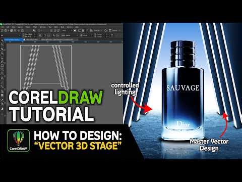 CorelDRAW 3D Background Hack for Product Ads | Full Vector Workflow