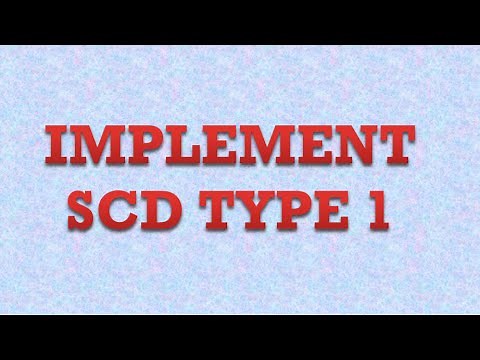 Implement SCD Type 1 (Slowly Changing Dimension)