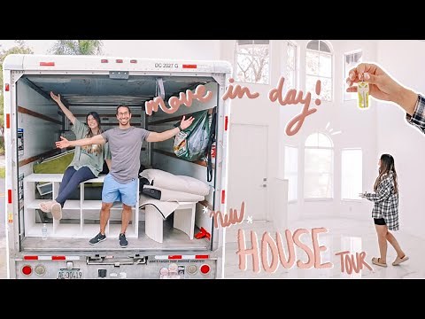 WE'RE MOVING *AGAIN* // NEW HOUSE TOUR + moving day vlog!