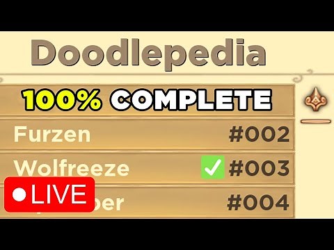 🔴 100% COMPLETING THE ENTIRE DOODLEPEDIA (#1) | Doodle World | LIVE 🔴