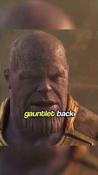 The Real Reason Thanos Suffered Wearing Tony's Gauntlet #MarvelTheory #Shorts