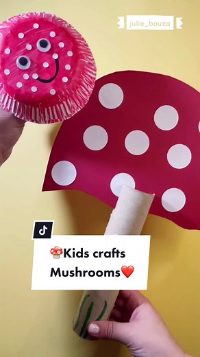 Φτιάξτε μανιτάρια από χαρτόνι - Παιδική κατασκευή