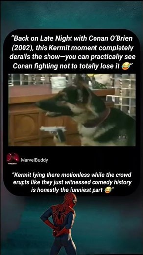 Late Night with Conan O’Brien (2002) – Kermit Completely Breaks Conan 😂