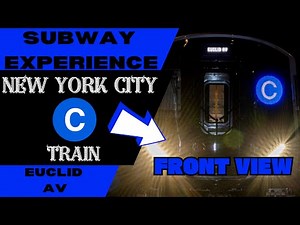 New York City Subway C Lcl Train (to Euclid) Front View