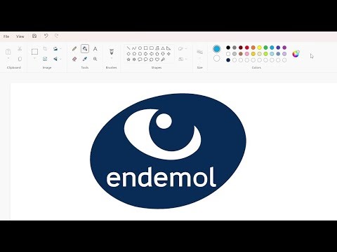 How to draw the Endemol logo using MS Paint | How to draw on your computer