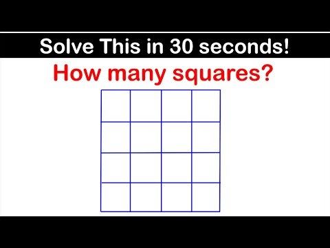😳Count the Squares!😱They Don’t Want You to Know This Trick! How Many Squares Are There?