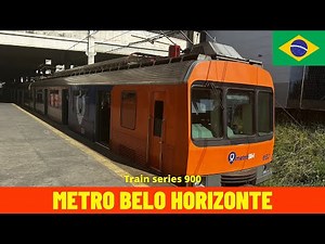 Cab Ride Belo Horizonte Metro (Brazil) - train driver's view in 4K