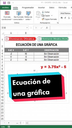 Cómo encontrar la ecuación de una gráfica en Excel