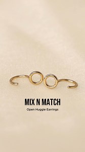 ✨ Mix, match, and stack! ✨ Elevate your ear game with our stylish open huggie earrings—endless combos, endless vibes. Which pair is your fave? 💖👂 | Jcojewellery