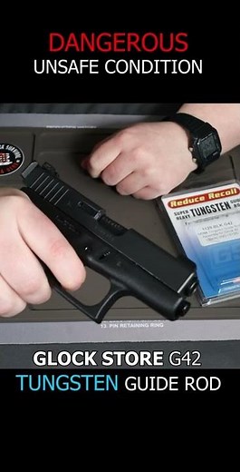 DANGEROUS GLOCK UPGRADE - G42 TUNGSTEN GUIDE ROD (GLOCK STORE)