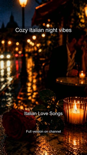 Cozy Italian Café ☕ 🌧️ #nightvibes #music #relaxnightjazz