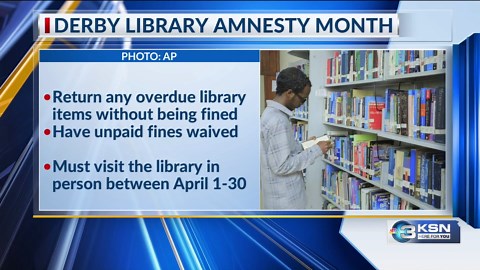 Derby Public Library offers fee-free returns for overdue books