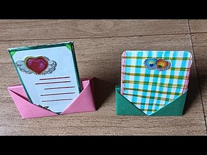 Origami Card Holder | Business Card Holder | Origami Card stand / How to make something with paper