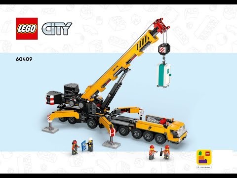 Building instructions for 60409, Yellow Mobile Construction Crane, LEGO® City