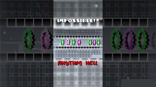 Geometry Dash: Rhythm Hell (GD Impossible levelRhythm Hell) #shorts #viral