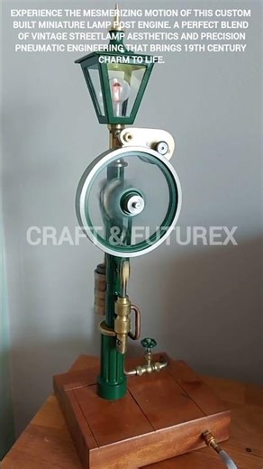 Incredible victorian lamp post steam engine. #ytshorts