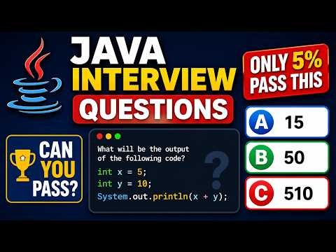 Java Interview Questions | Only 5% Pass This - Can You Pass?