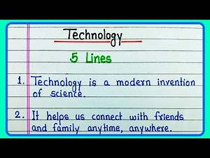 Technology essay in English 5 lines/Importance of Technology/Technology definition/Technology speech