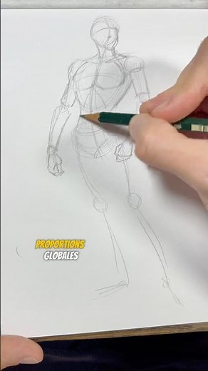 Dessiner la structure du corps humain ✏️ #dessin #art #tutodessin #gesture #mangaka #croquis #artist