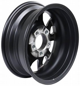 Aluminum AM03 Series Matte Black Machined Trailer Wheel - 14" x 5-1/2" Rim - 5 on 4-1/2 Americana Tr