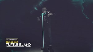 In honor of #NativeAmericanHeritageMonth, Marvel writer and Black Eyed Peas star Taboo narrates the #TurtleIsland #CreationStory. Don’t miss #OurAmerica: Reclaiming Turtle Island, featuring Taboo, Quannah Chasinghorse Jody Potts Joseph, Peter Jemison, Jeanette Jemison, Angel Jimerson, Ansley Jemison, Angela Ferguson, Kiliii Yuyan and more. Watch Our America: Reclaiming Turtle Island now streaming on Hulu. 🔗 https://abc7.com/ouramerica/ #NativeAmericanHeritageDay | On The Red Carpet