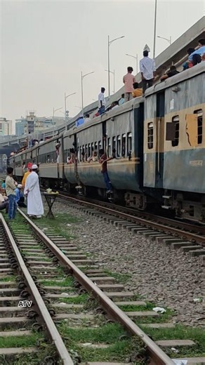 Titash Comiutar Local Train Leave Tejgaon station #railtrack #localtrain #bdrailway #shorts