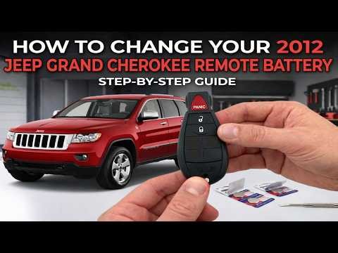 How to change your 2012 Jeep Grand Cherokee 3 button remote battery