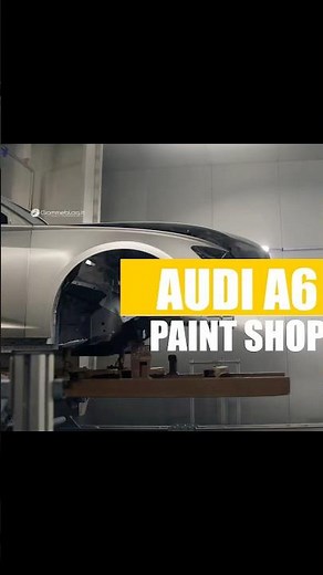 Why Audi's A6 Paint Shop is Worth $100,000,000 #shorts