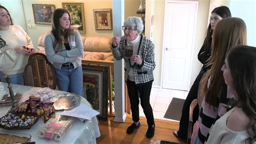 Long Island high school students meet with Holocaust survivors